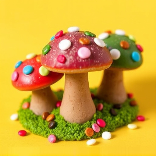 Colorful Magic Mushroom Chocolates