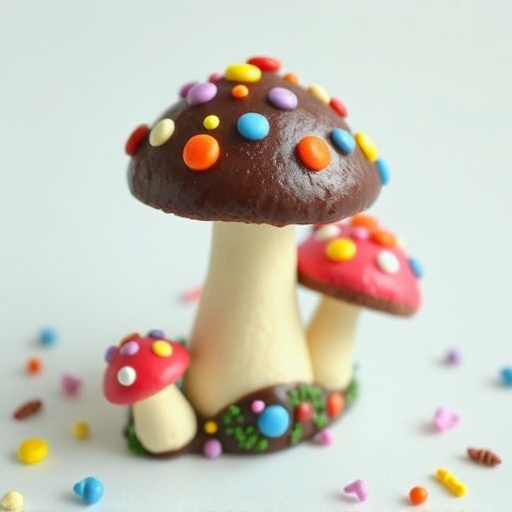 Colorful Magic Mushroom Chocolates