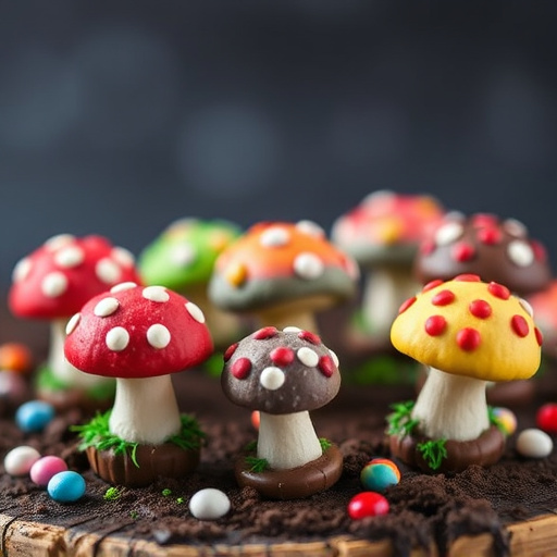 Colorful Magic Mushroom Chocolates