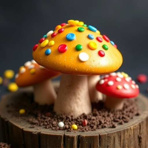 Colorful Magic Mushroom Chocolates