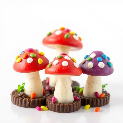 Colorful Magic Mushroom Chocolates