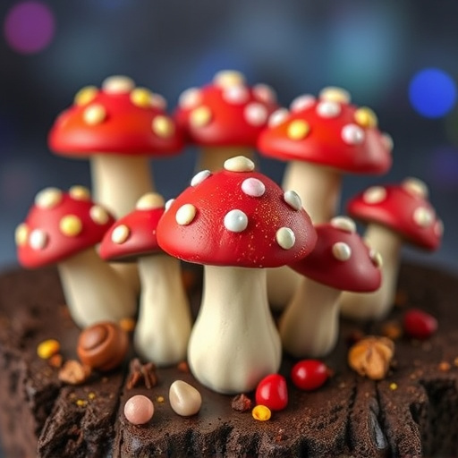 Colorful Magic Mushroom Chocolates