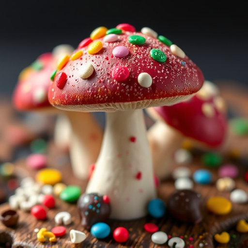 Colorful Magic Mushroom Chocolates