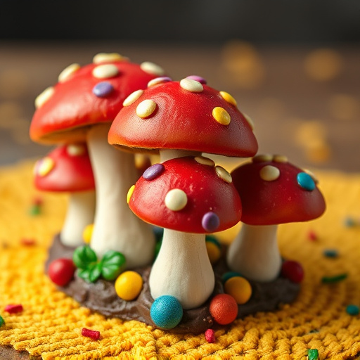 Colorful Magic Mushroom Chocolates