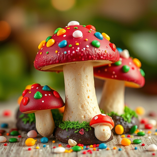 Colorful Magic Mushroom Chocolates