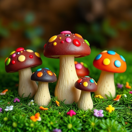 Colorful Magic Mushroom Chocolates