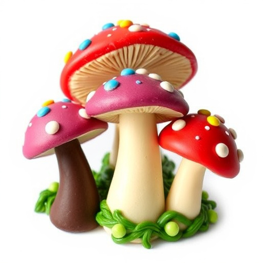 Colorful Magic Mushroom Chocolates