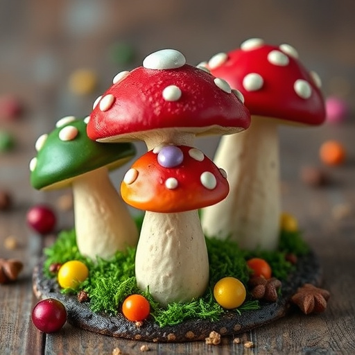 Colorful Magic Mushroom Chocolates