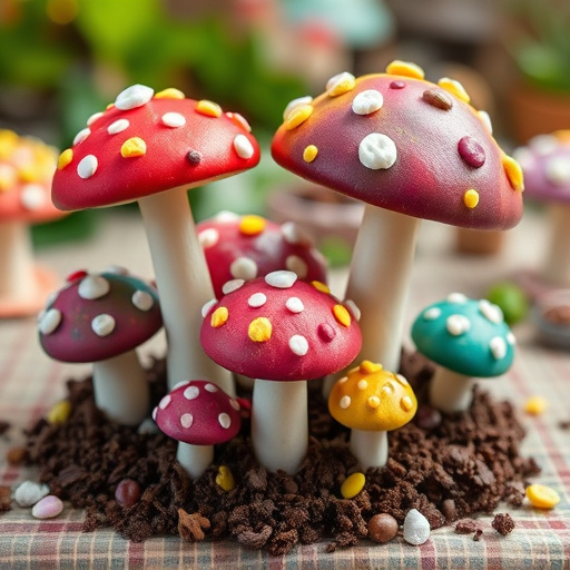 Colorful Magic Mushroom Chocolates