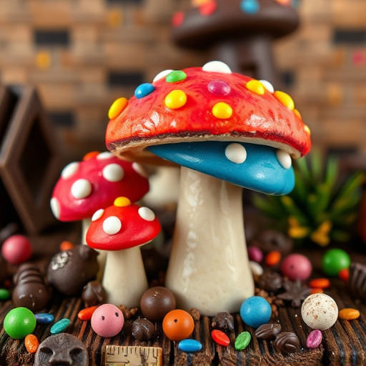 Colorful Magic Mushroom Chocolates