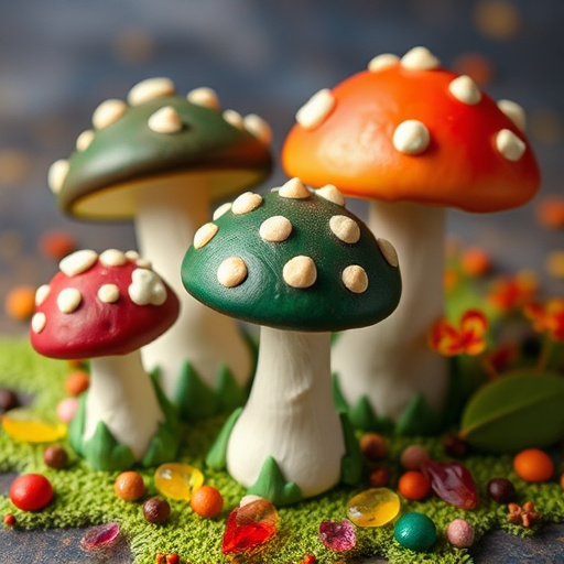 Colorful Magic Mushroom Chocolates