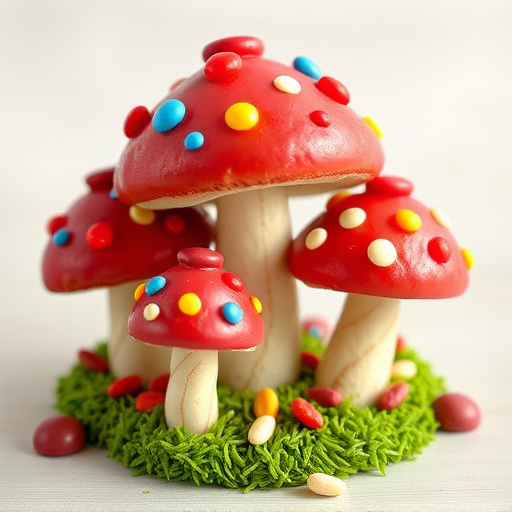 Colorful Magic Mushroom Chocolates