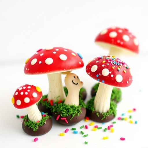 Colorful Magic Mushroom Chocolates