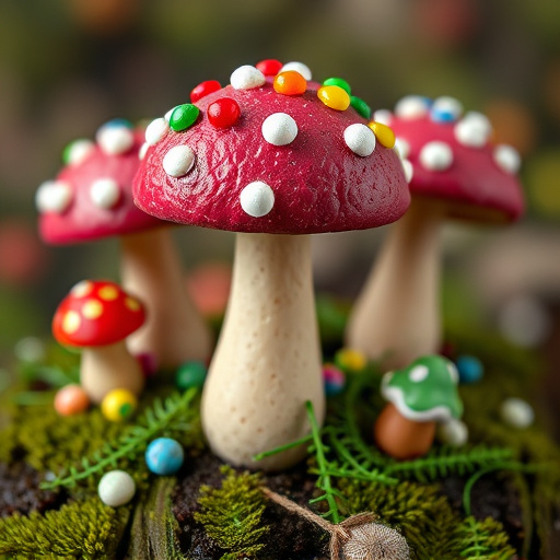 Colorful Magic Mushroom Chocolates