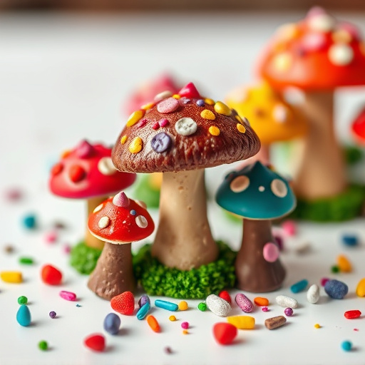 Colorful Magic Mushroom Chocolates