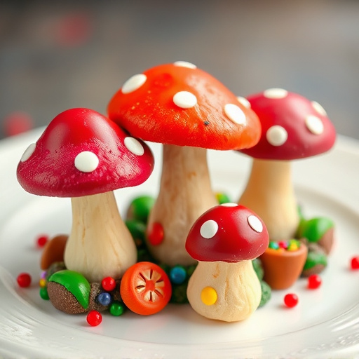 Colorful Magic Mushroom Chocolates