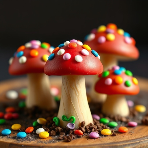 Colorful Magic Mushroom Chocolates