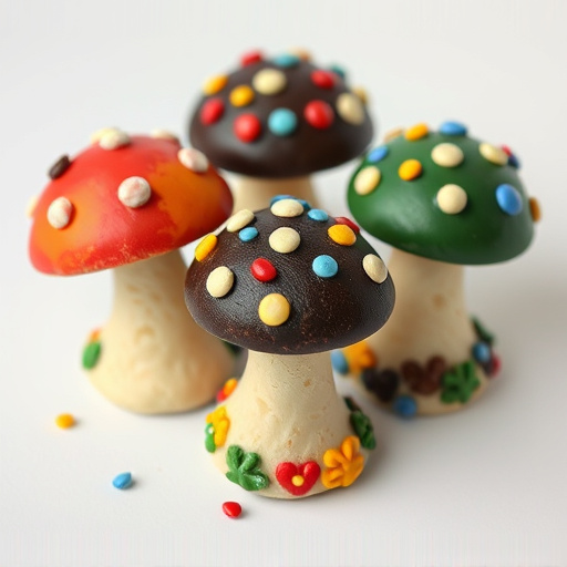 Colorful Magic Mushroom Chocolates