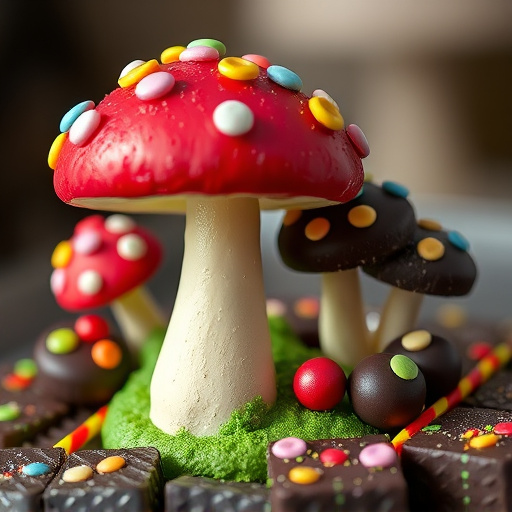Colorful Magic Mushroom Chocolates