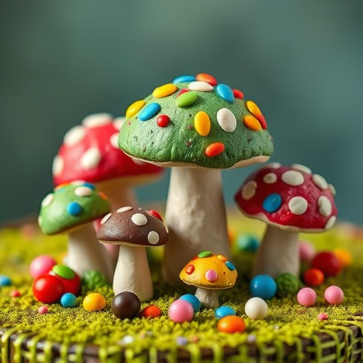 Colorful Magic Mushroom Chocolates