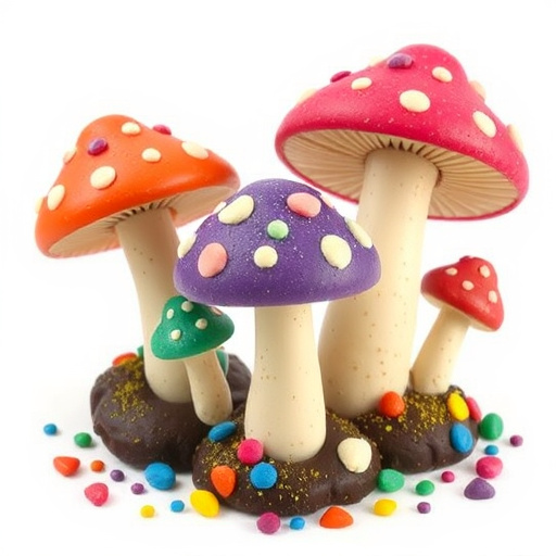 Colorful Magic Mushroom Chocolates