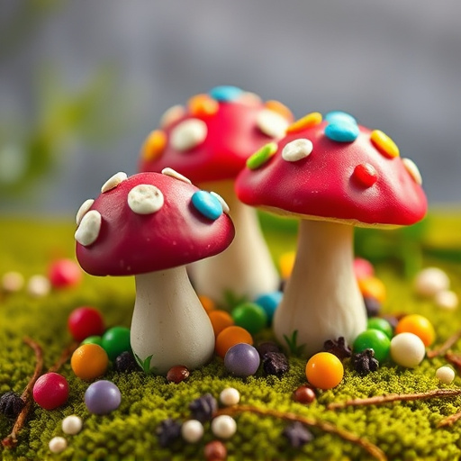 Colorful Magic Mushroom Chocolates