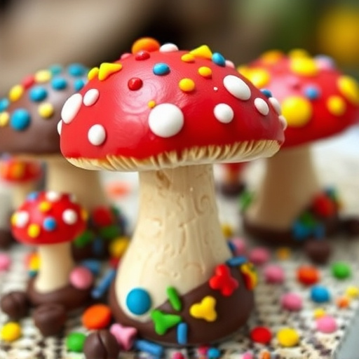Colorful Magic Mushroom Chocolates