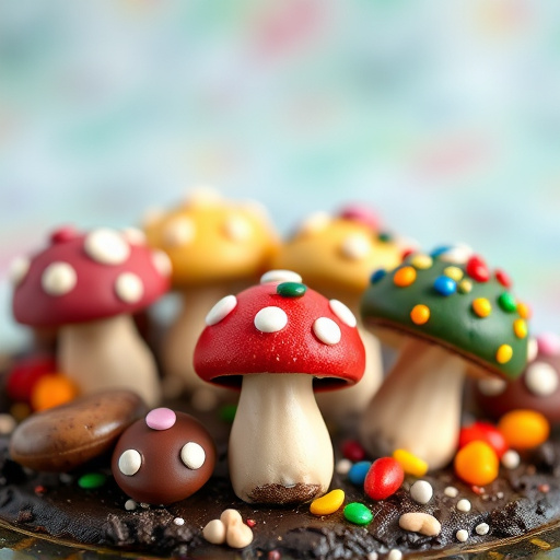 Colorful Magic Mushroom Chocolates
