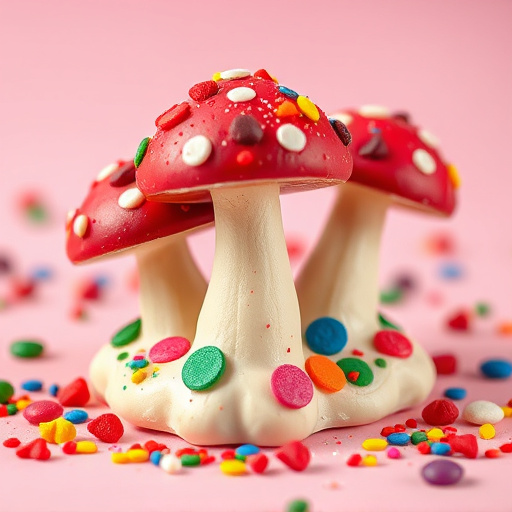 Colorful Magic Mushroom Chocolates