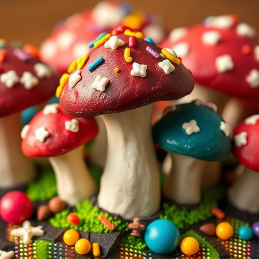 Colorful Magic Mushroom Chocolates