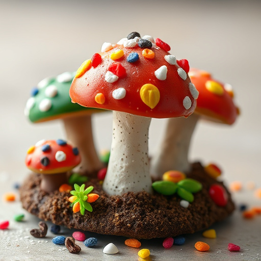 Colorful Magic Mushroom Chocolates
