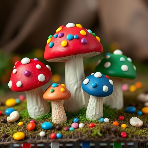 Colorful Magic Mushroom Chocolates