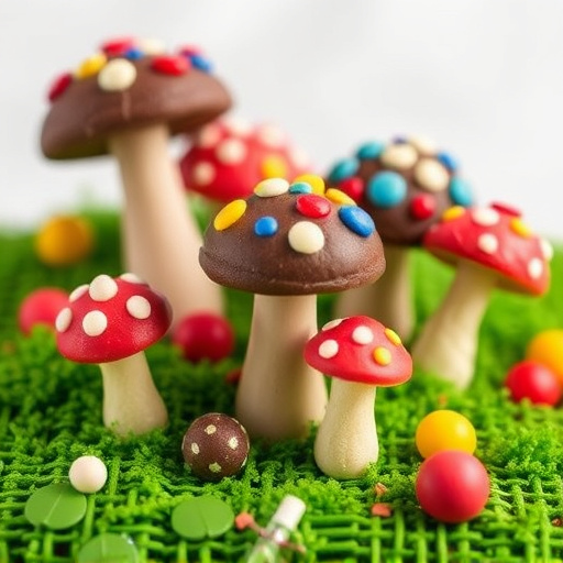 Colorful Magic Mushroom Chocolates