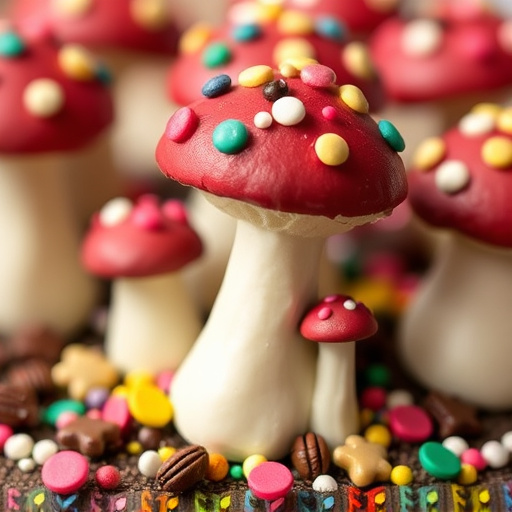 Colorful Magic Mushroom Chocolates