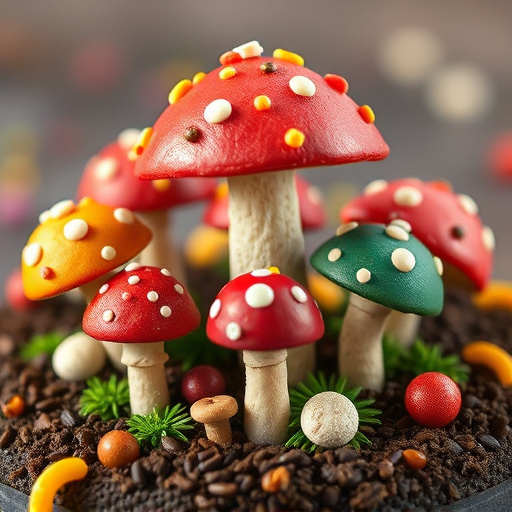 Colorful Magic Mushroom Chocolates