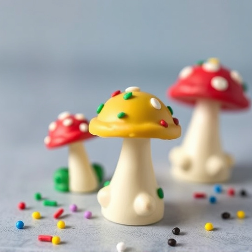 Colorful Magic Mushroom Chocolates