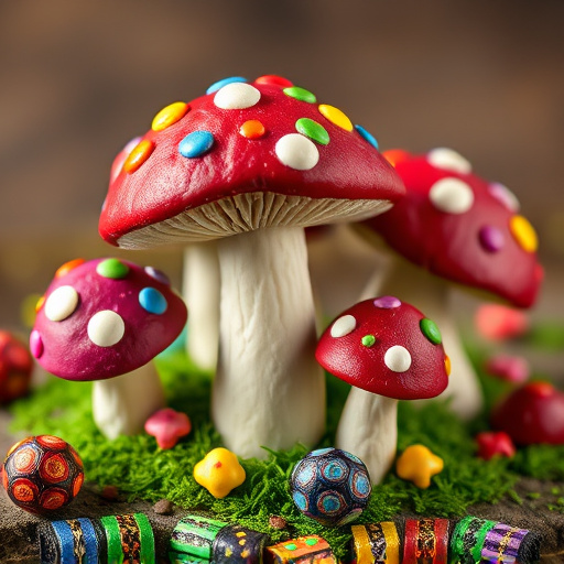 Colorful Magic Mushroom Chocolates