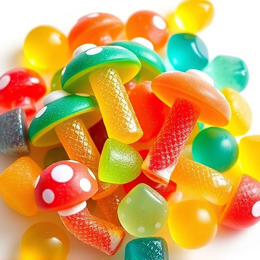Colorful Magic Mushroom Gummies