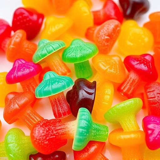 Colorful Magic Mushroom Gummies