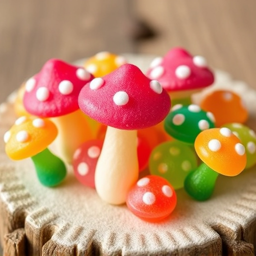 Colorful Magic Mushroom Gummies