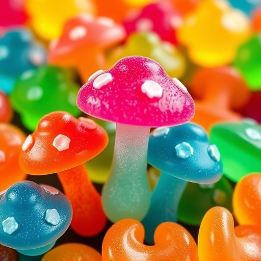 Colorful Magic Mushroom Gummies