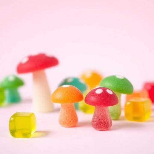 Colorful Magic Mushroom Gummies