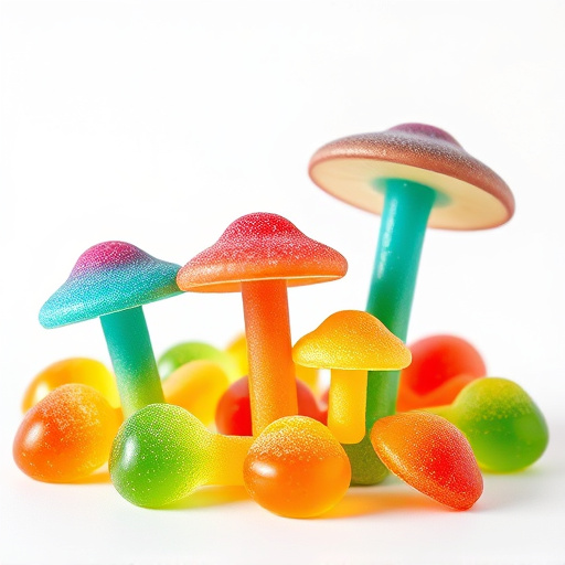 Colorful Magic Mushroom Gummies