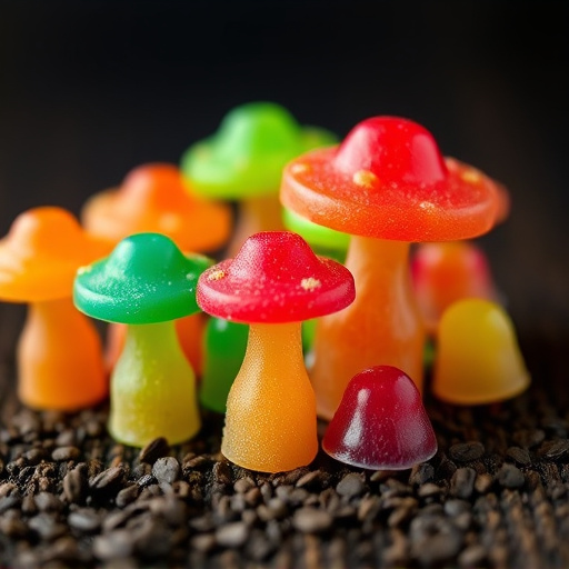 Colorful Magic Mushroom Gummies
