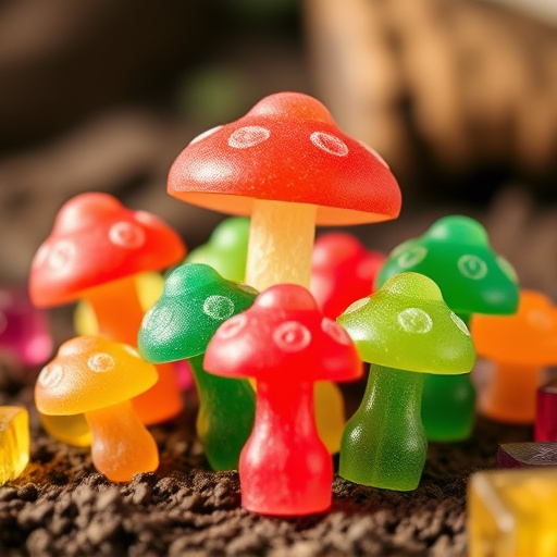 Colorful Magic Mushroom Gummies