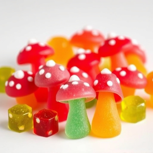 Colorful Magic Mushroom Gummies