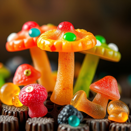 Colorful Magic Mushroom Gummies