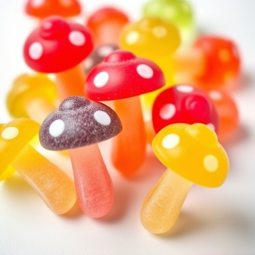 Colorful Magic Mushroom Gummies