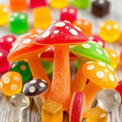 Colorful Magic Mushroom Gummies