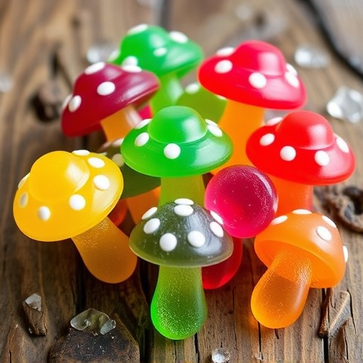Colorful Magic Mushroom Gummies
